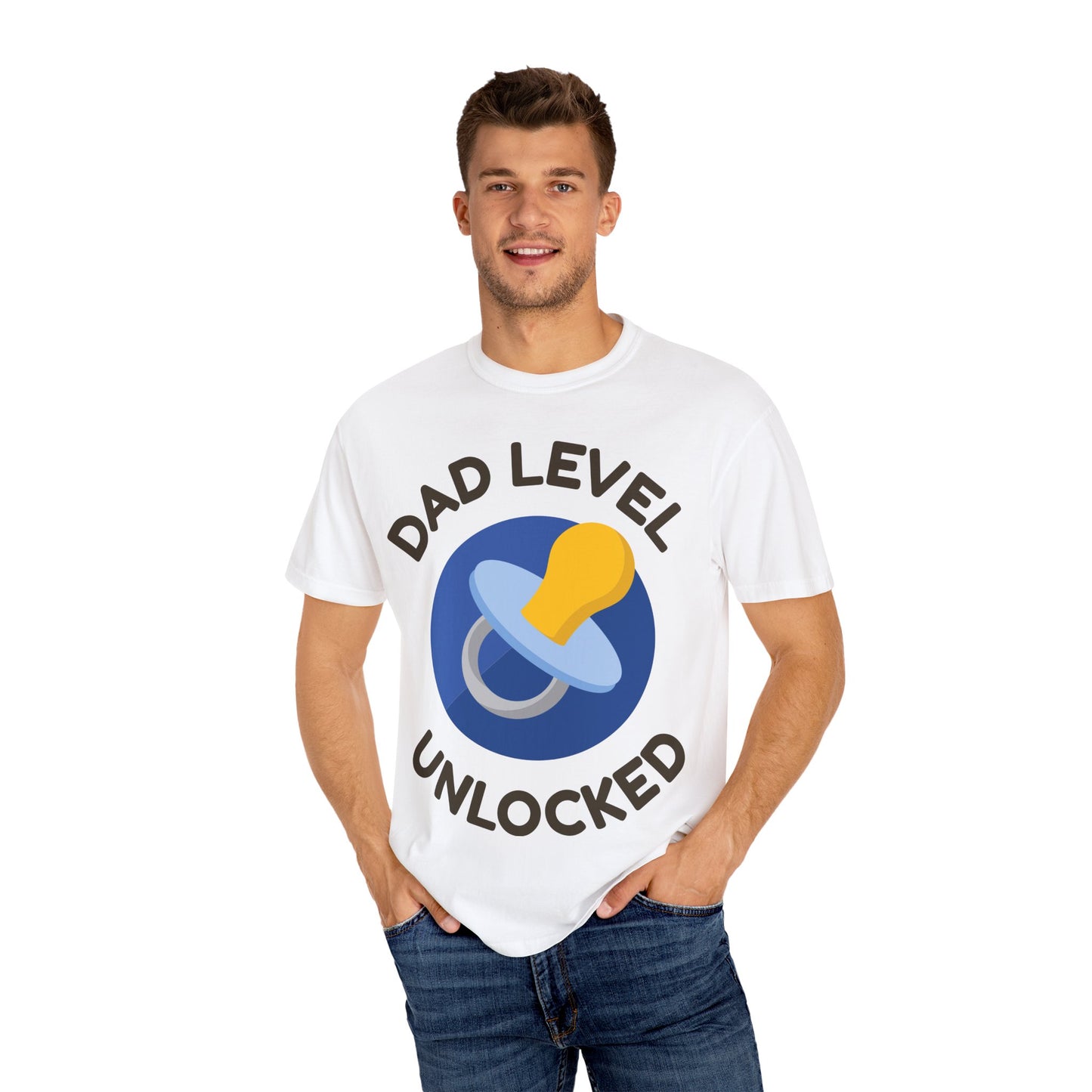 Dad Level Unlocked T-Shirt, Funny Dad Shirt, New Dad Gift, Baby Announcement Tee, Unisex Casual Tee