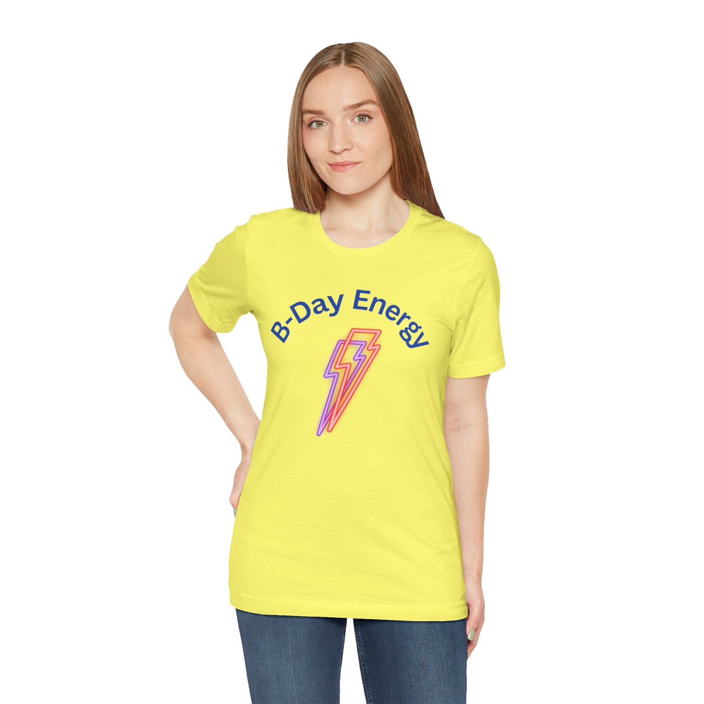 Birthday Energy Tee, Unisex Birthday Shirt, Gift for Him/Her, Festival Vibes Tee, Casual Everyday Wear, Fun Celebration Top