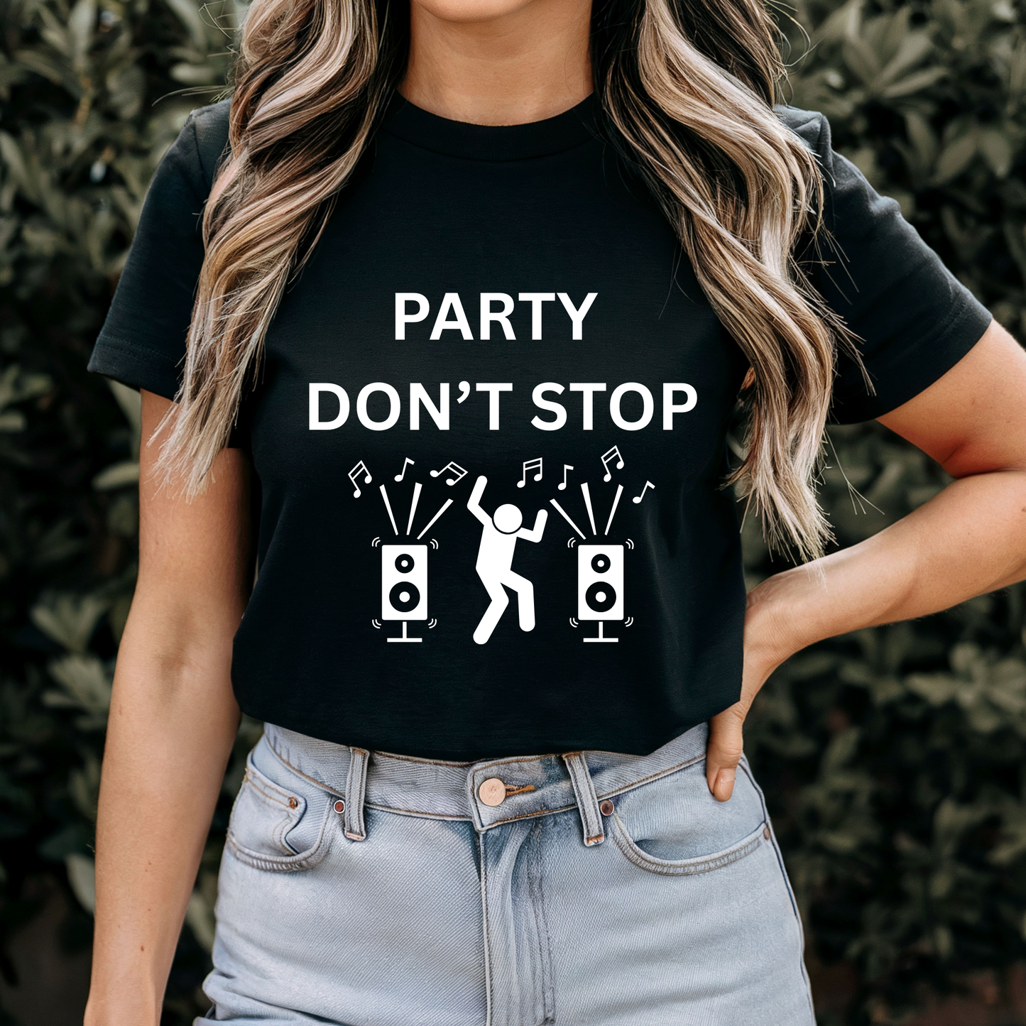 Happy Birthday Tshirt Jokes Woman Girl Shirt party never stops