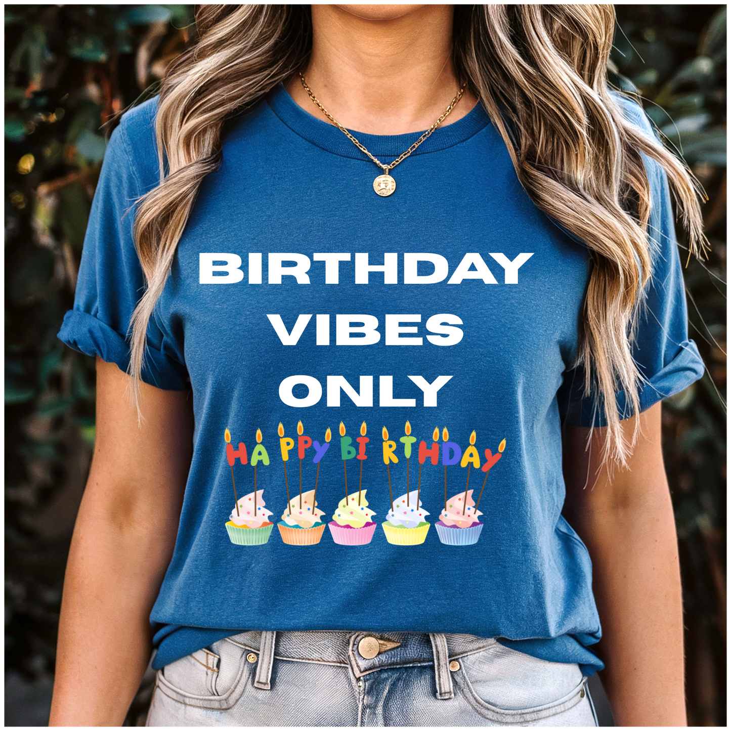 Birthday Vibes only T-shirt party celebration won gift present surprise