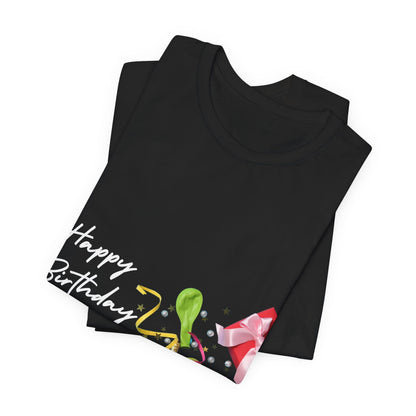 Vibrant Gift-Themed Unisex Short Sleeve Tee - Perfect for Birthdays, Celebrations, Casual Wear, or Gift Giving!