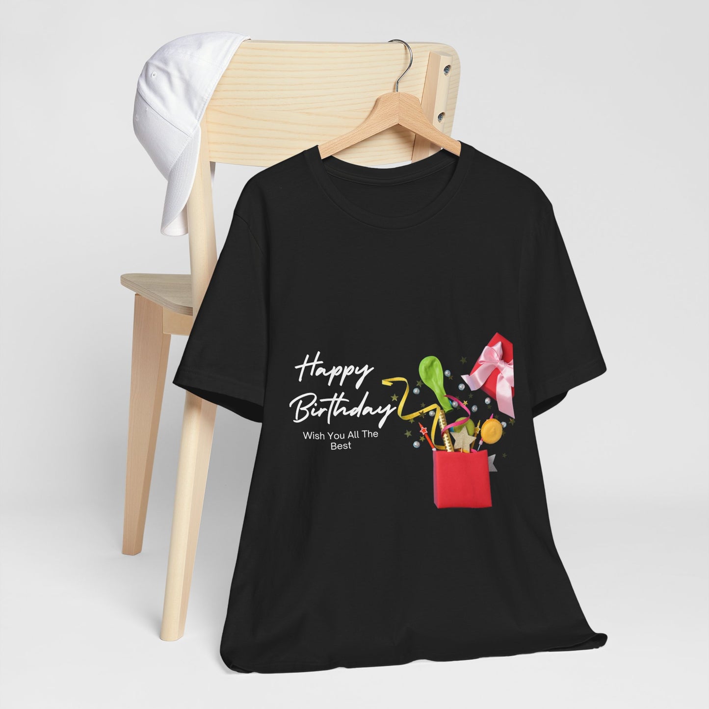 Vibrant Gift-Themed Unisex Short Sleeve Tee - Perfect for Birthdays, Celebrations, Casual Wear, or Gift Giving!