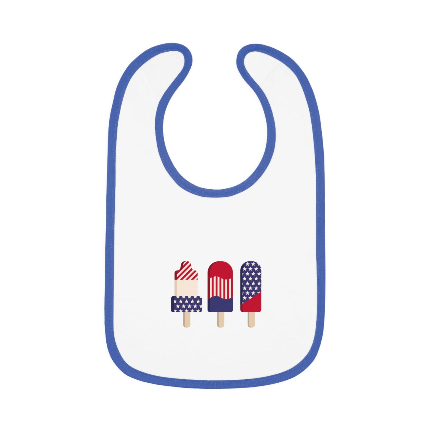 Cute Ice Cream Bib for Babies, Summer Baby Bib, 4th of July Gift, Fun Toddler Bib, Cute Baby Shower Gift