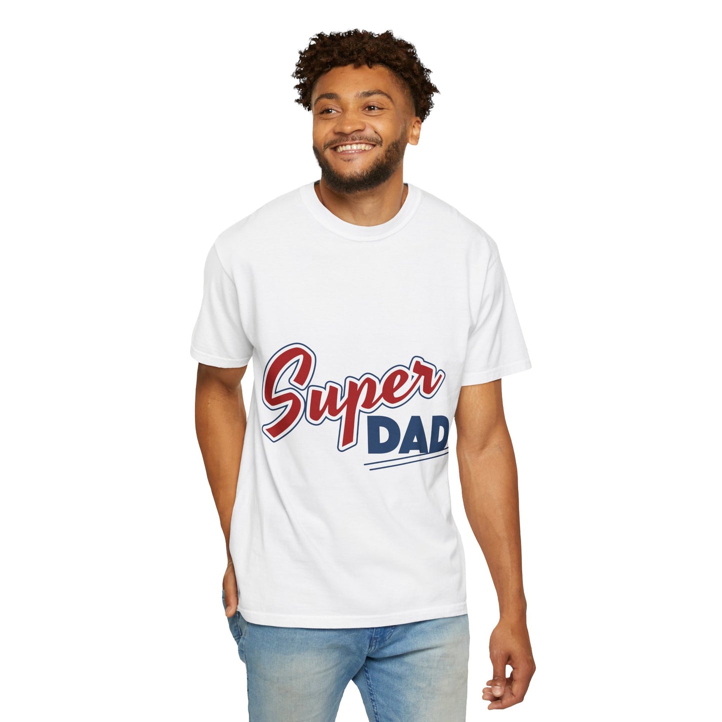 Super Dad Unisex Garment-Dyed T-Shirt | Perfect Father's Day Gift, Dad Birthday T-Shirt, Casual Everyday Wear, Seasonal Celebration Tee