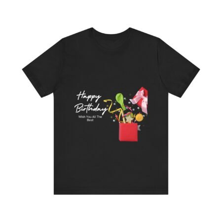 Vibrant Gift-Themed Unisex Short Sleeve Tee - Perfect for Birthdays, Celebrations, Casual Wear, or Gift Giving!