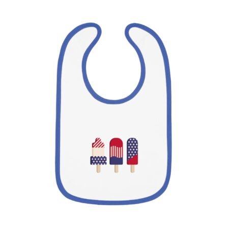 Cute Ice Cream Bib for Babies, Summer Baby Bib, 4th of July Gift, Fun Toddler Bib, Cute Baby Shower Gift