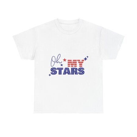 Stars and Stripes Unisex Heavy Cotton Tee | Patriotic T-Shirt | Casual Wear | Fourth of July | Summer Vibes | Gift for Friends
